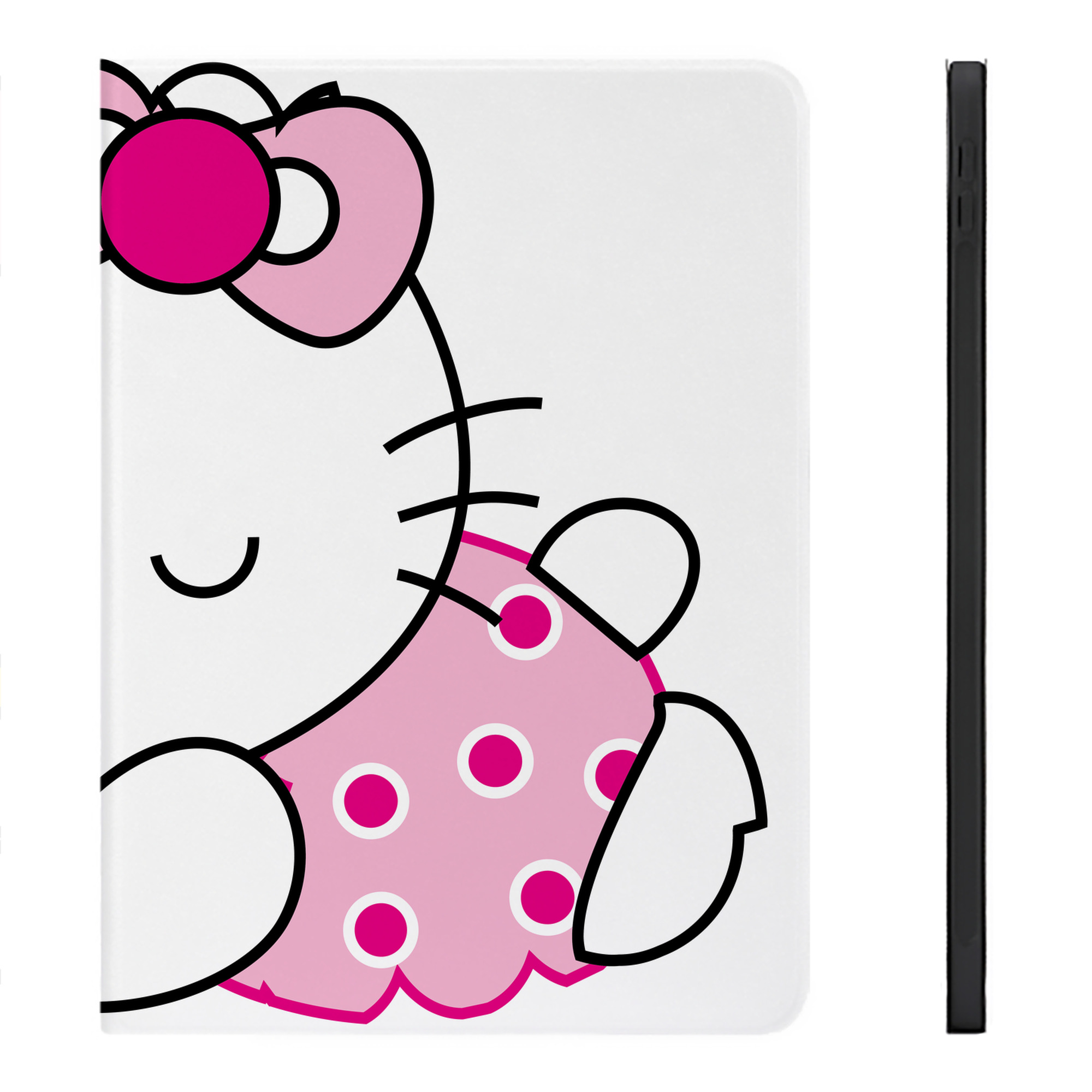 （画像用） Hello Kitty ハローキティ IPadケース ペンホルダー付き ブックスタイルデザイン
